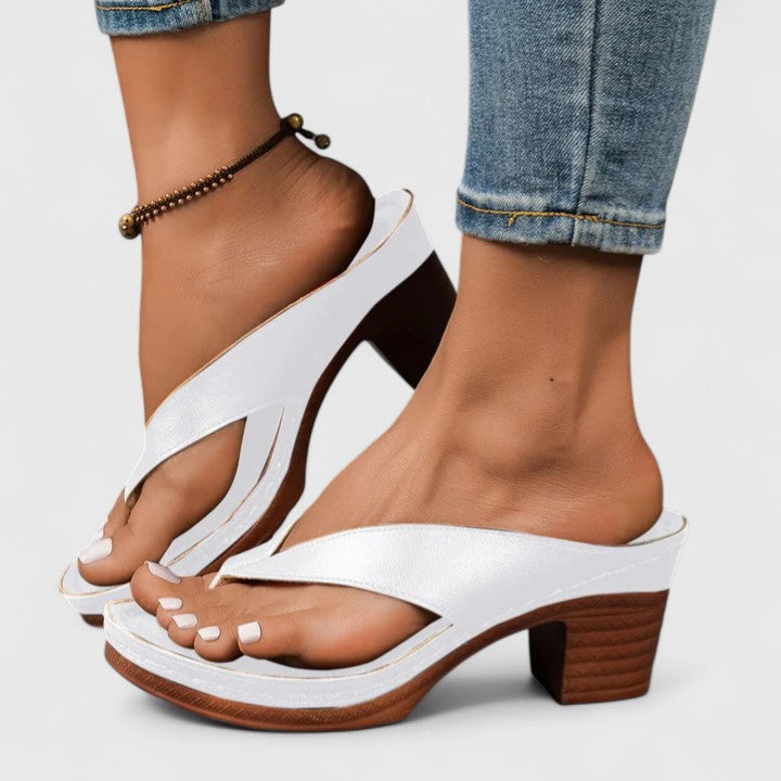 Supportive Occasion Real Leather Heels