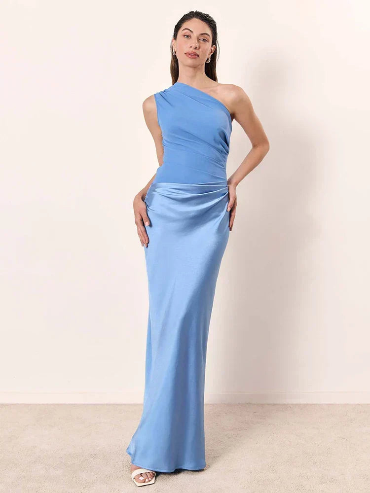 Florence | Maxi Dress with a Guilt in Satin