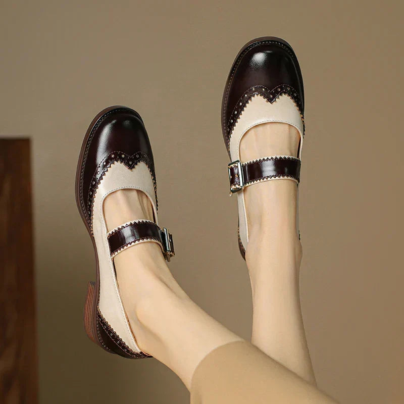 Miana Real Leather Mary Janes