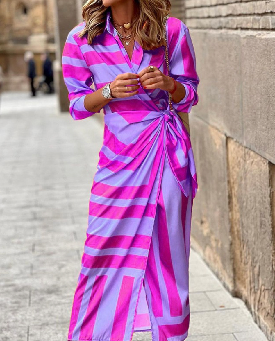 Nora | Printed Wrap Dress