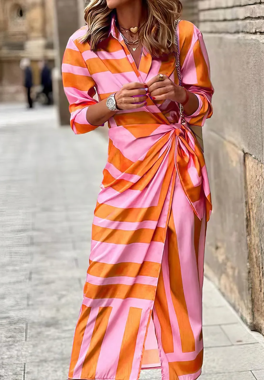 Nora | Printed Wrap Dress