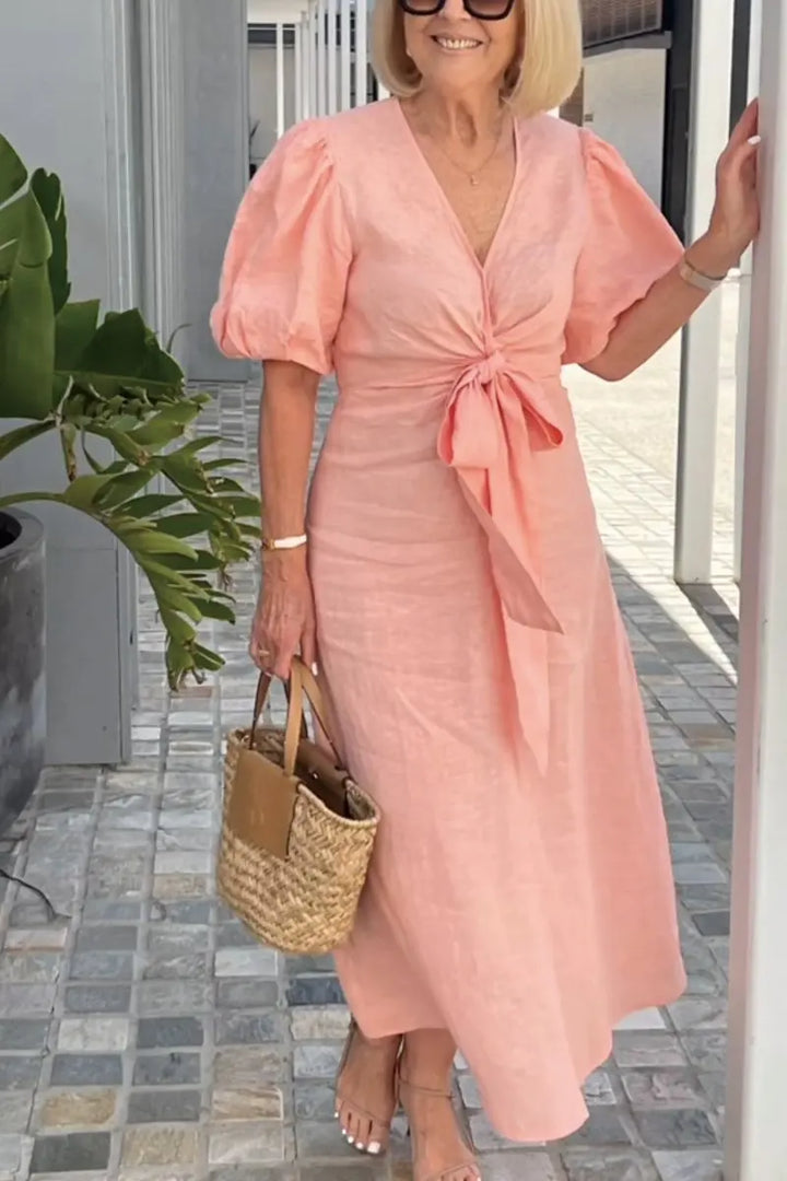 Natasha | Elegant V-Neck Dress
