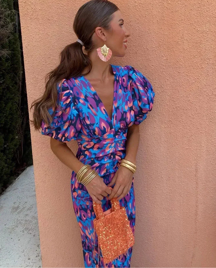 Anna | Dress with Puff Sleeves