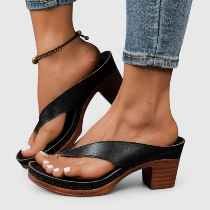 Supportive Occasion Real Leather Heels