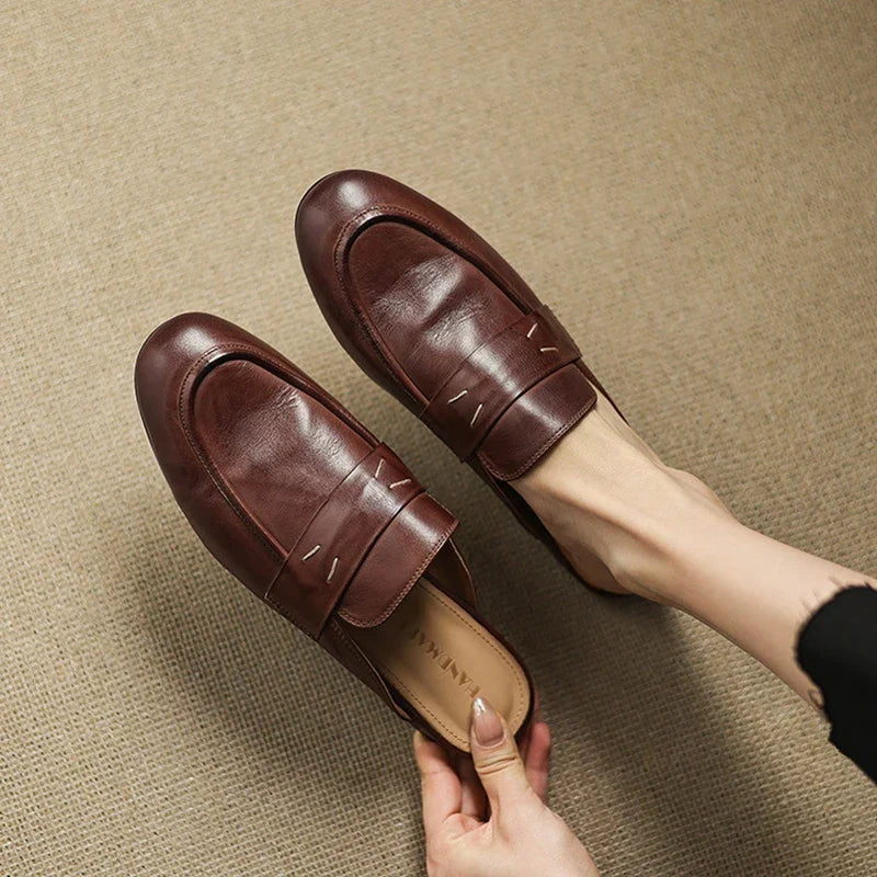 Serin | Classic Penny Loafer Mules
