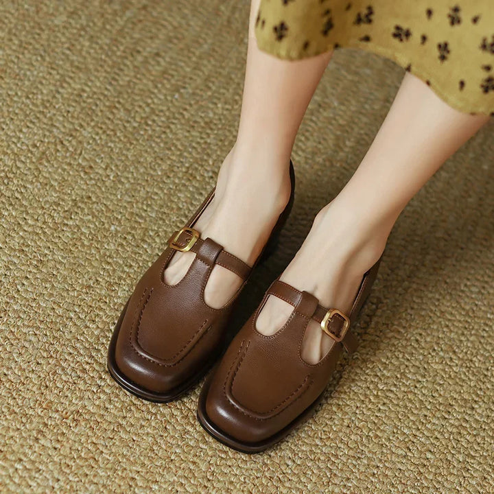 Ysolenne | Classic Stylish T-Strap Pumps