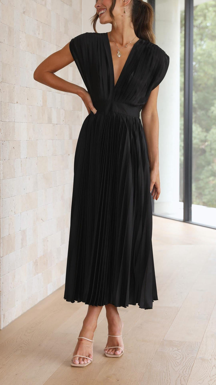 Whitney | Pleated Maxi Dress