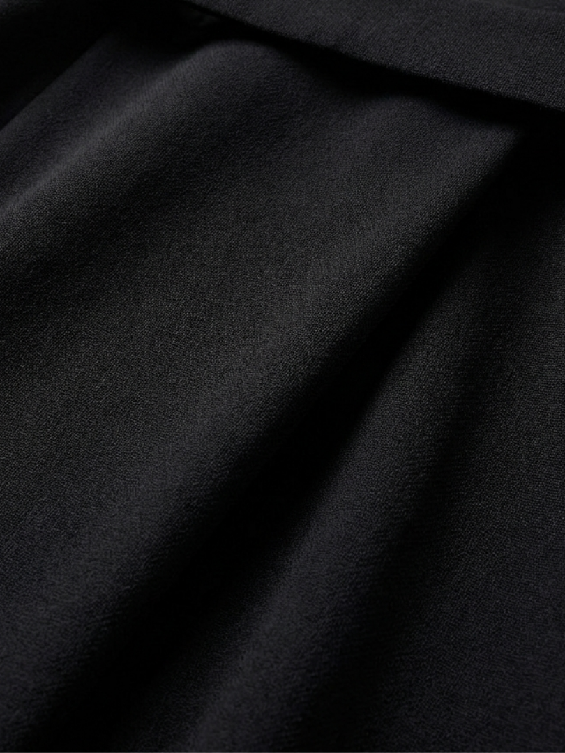 Sereia | Waist Defined Cape Sleeve Asymmetric Midi Dress