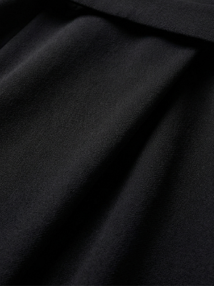 Sereia | Waist Defined Cape Sleeve Asymmetric Midi Dress