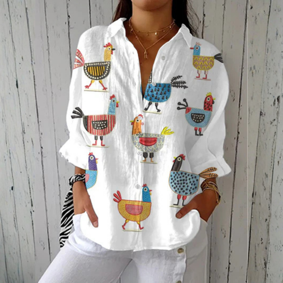 Kimberly | Playful Hen Blouse
