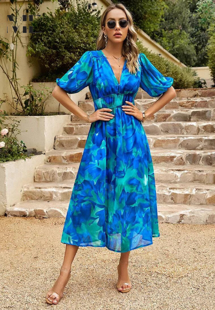 Adele | Elegant Floral Dress