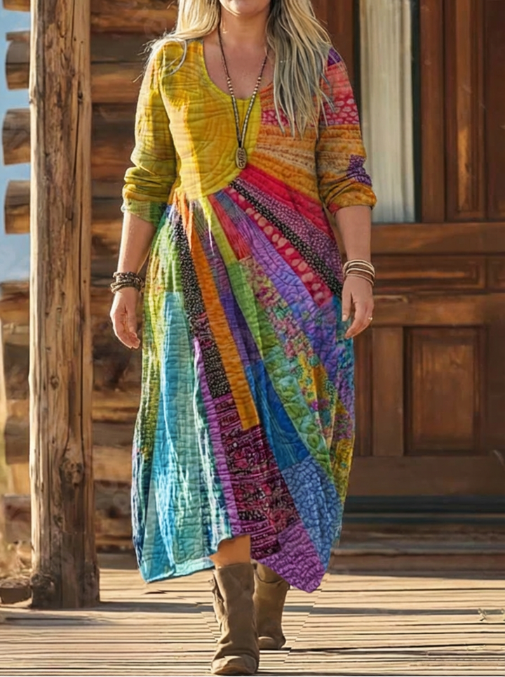 Liora | Printed Bohemian Dress