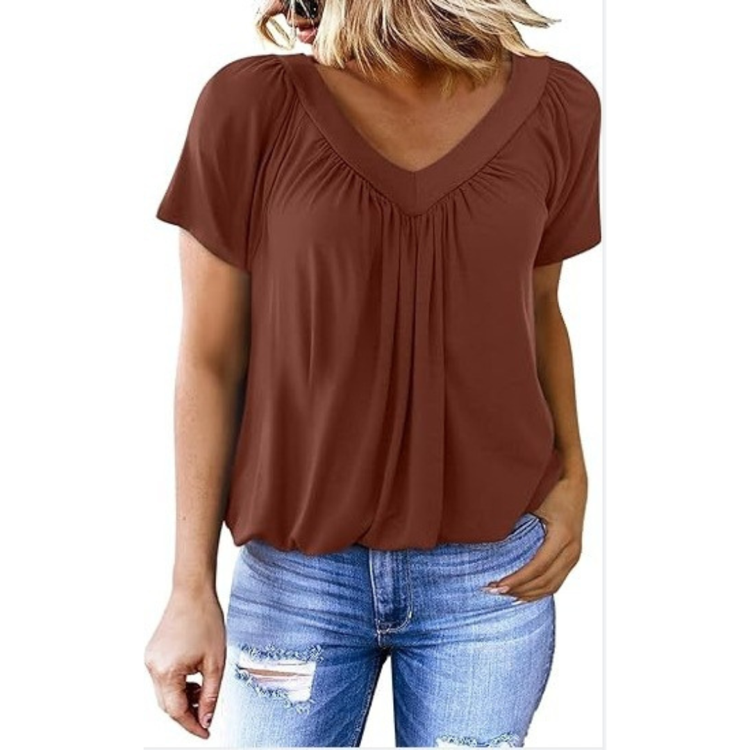 Kennedy | Casual V-Neck Top