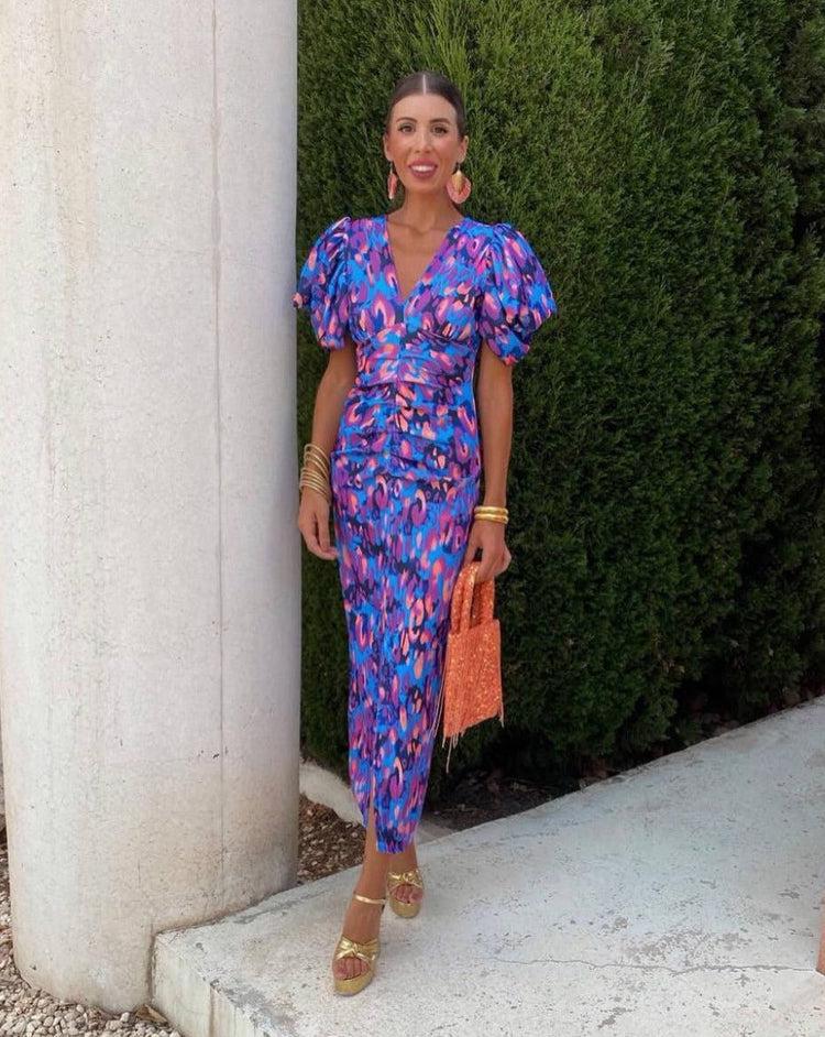 Anna | Dress with Puff Sleeves