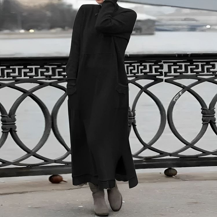 Mara Knitted Maxi Dress | Cozy Long Sleeve Oversized Winter Dress