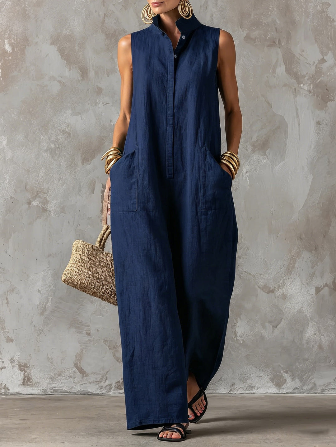 Claire | Minimalist Loose-Fit Blend Jumpsuit