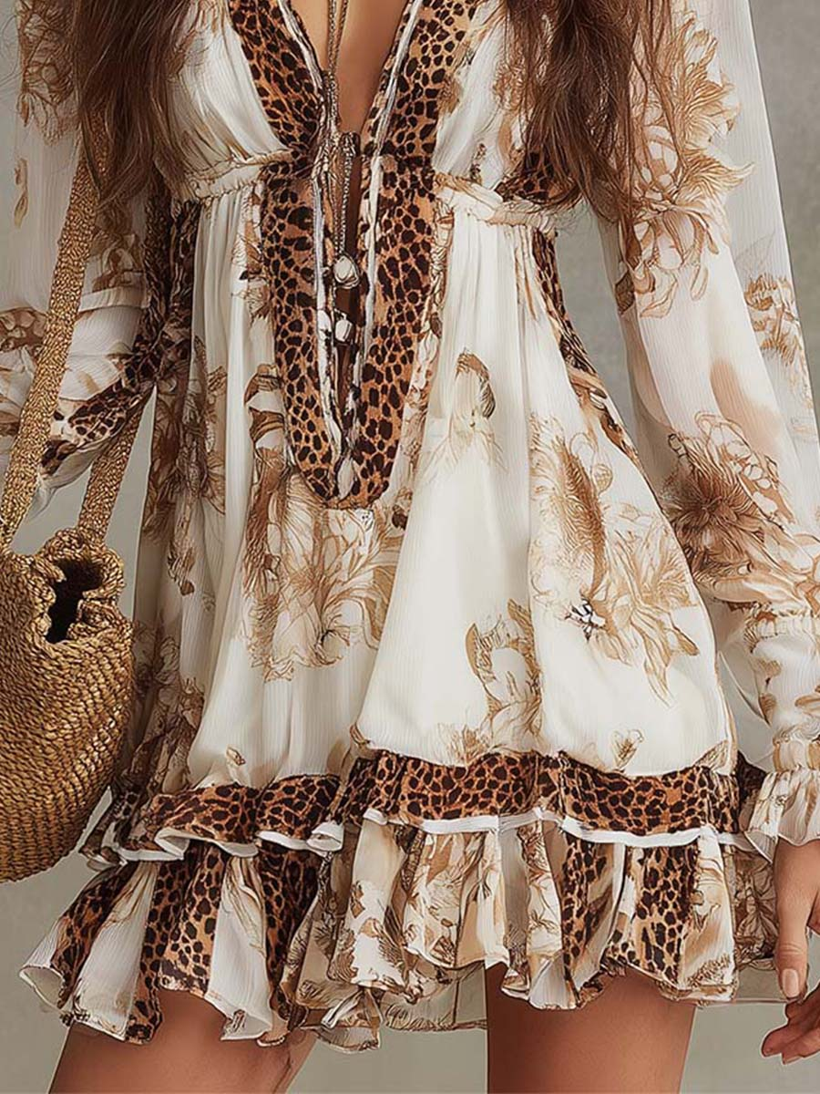 Nina | Chic Printed Midi Dress