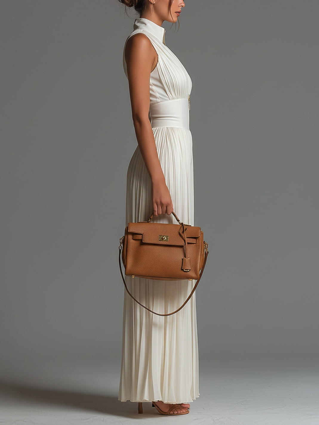 Mirabelle | Elegant Pleated Wide Leg Jumpsuit