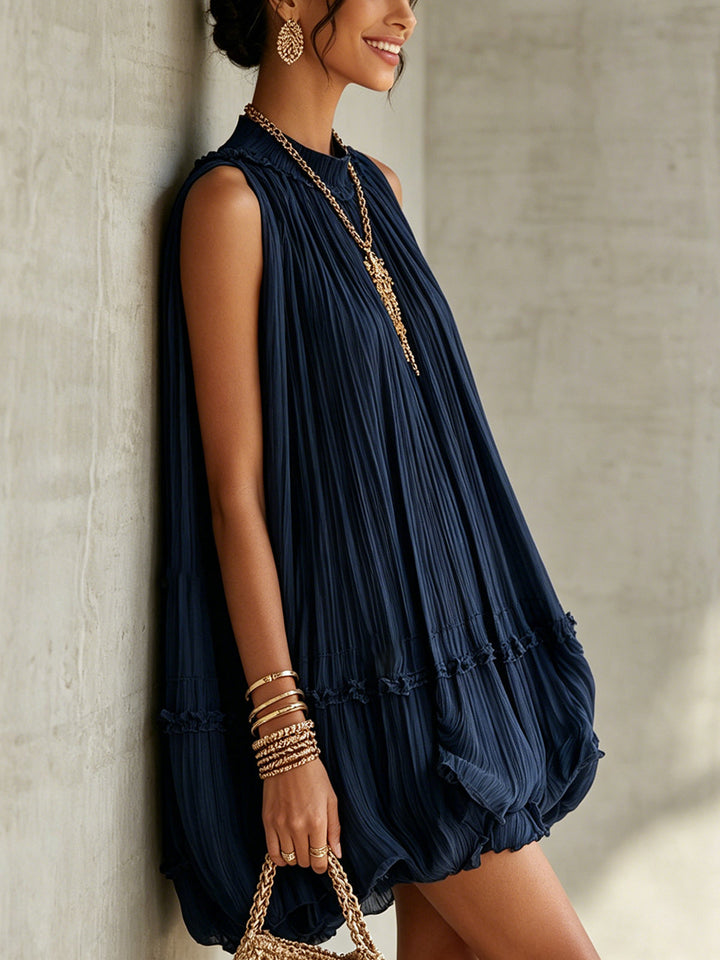 Camilla | Mini Dress with Halter Neck and Balloon Skirt