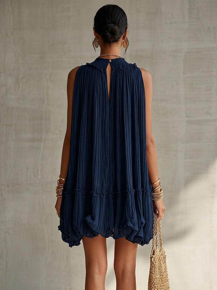 Camilla | Mini Dress with Halter Neck and Balloon Skirt