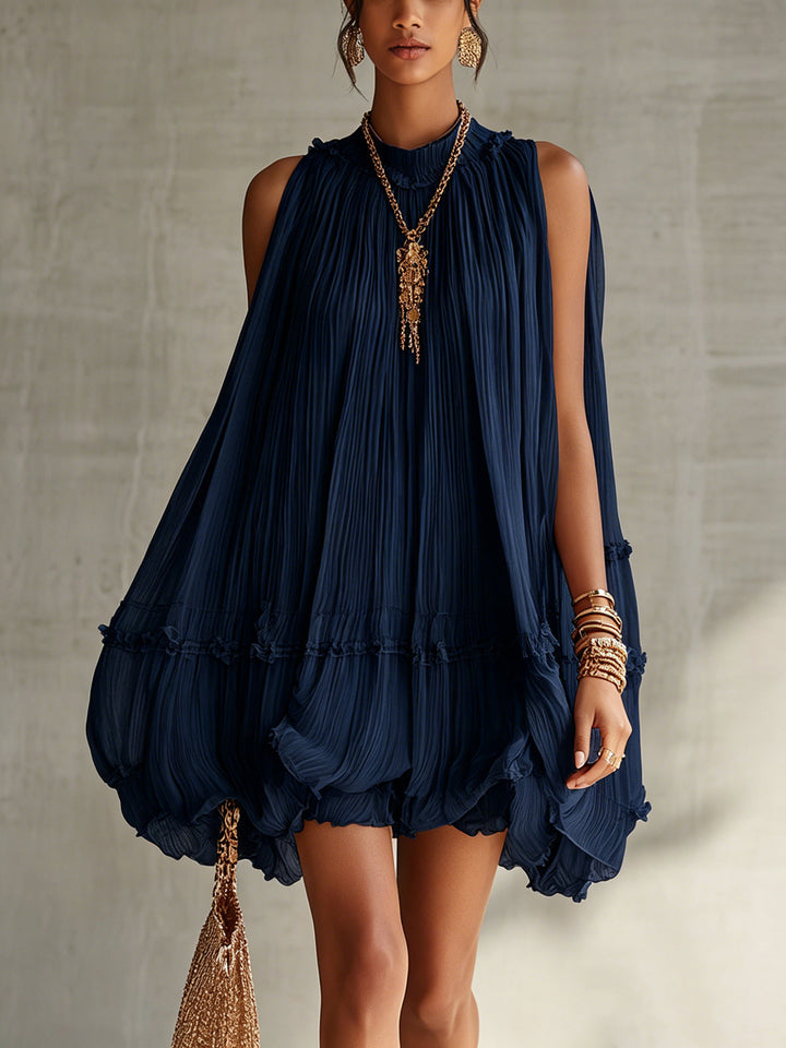 Camilla | Mini Dress with Halter Neck and Balloon Skirt