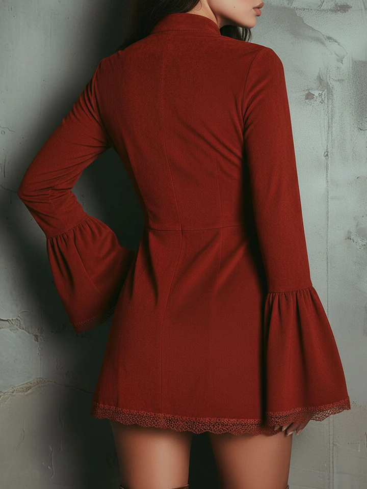 Charlotte | Vintage Suede Midi Dress