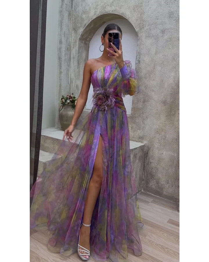 Helen | Elegant Colourful Dress