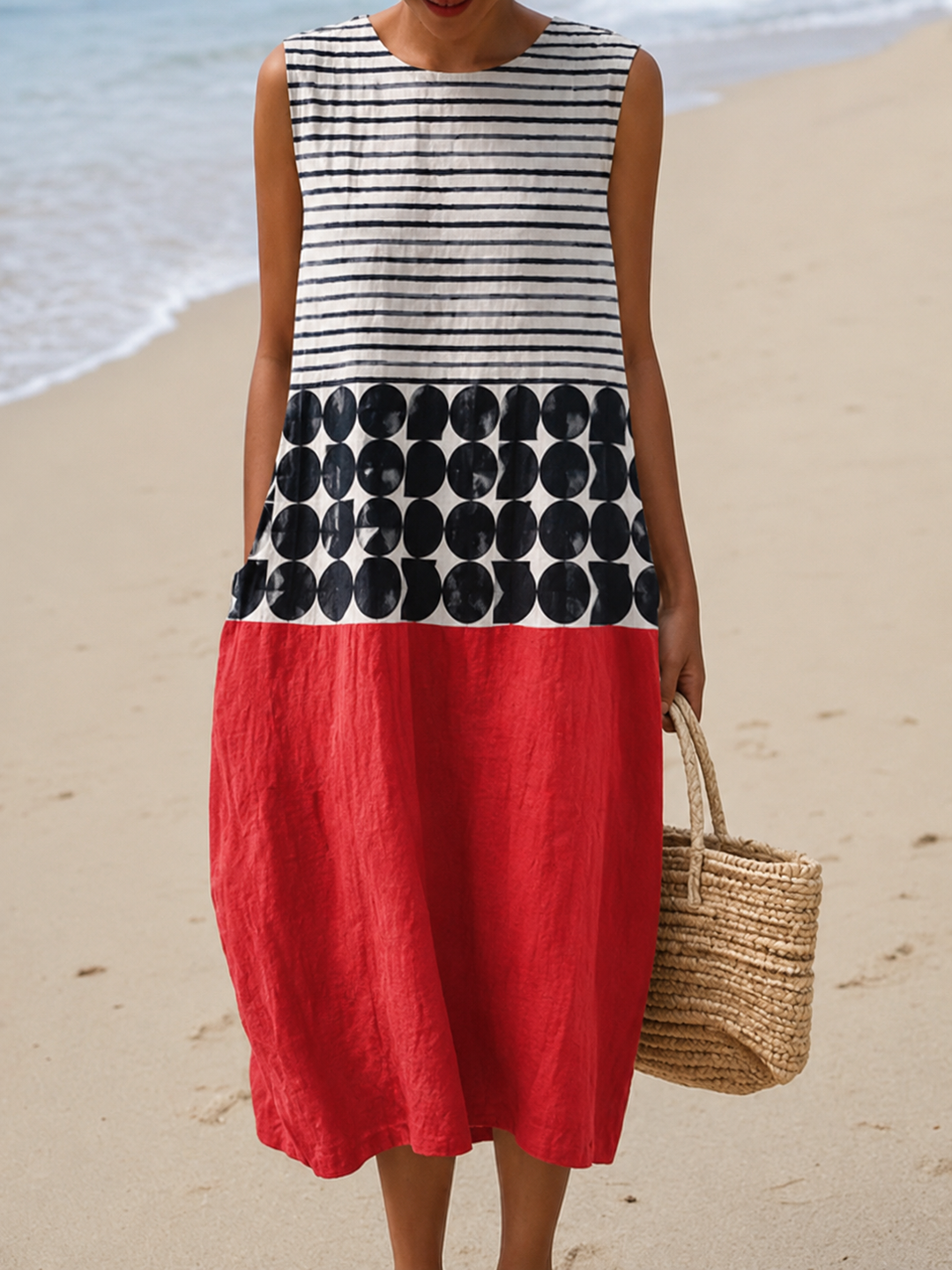 Jane Colorblock Midi Dress