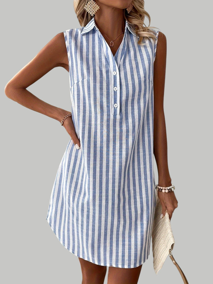 Frenzi | Striped Shirt Dress