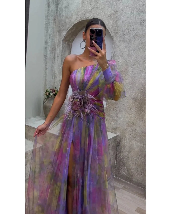 Helen | Elegant Colourful Dress