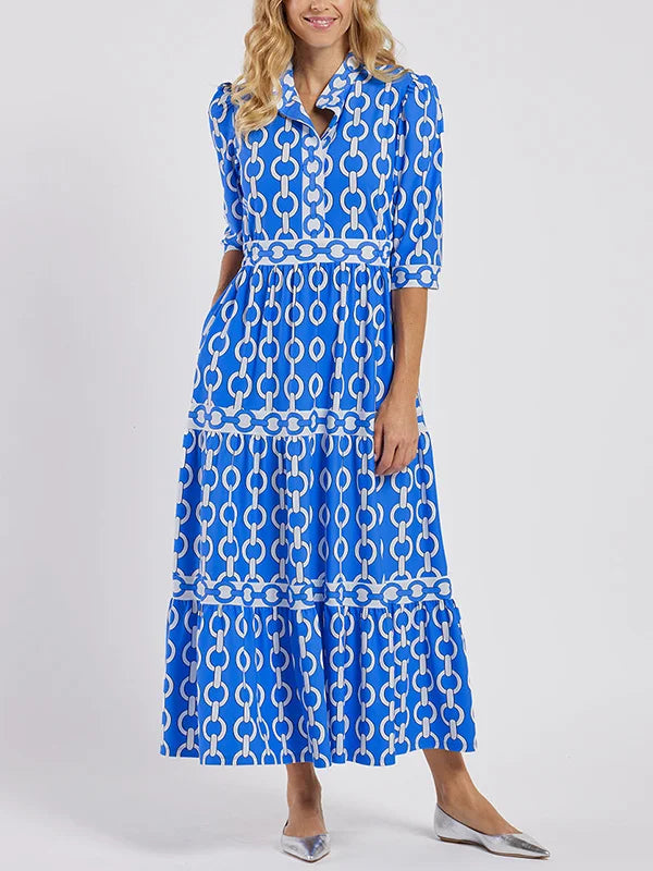 Hazel | Chain Link Midi Dress