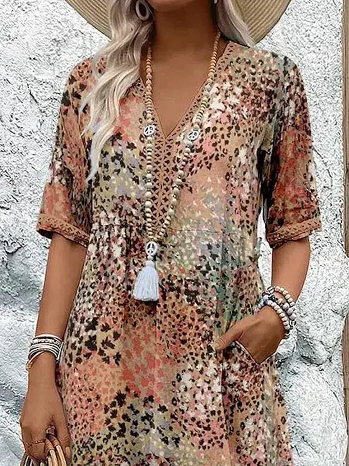 Maya | Vibrant Midi Dress