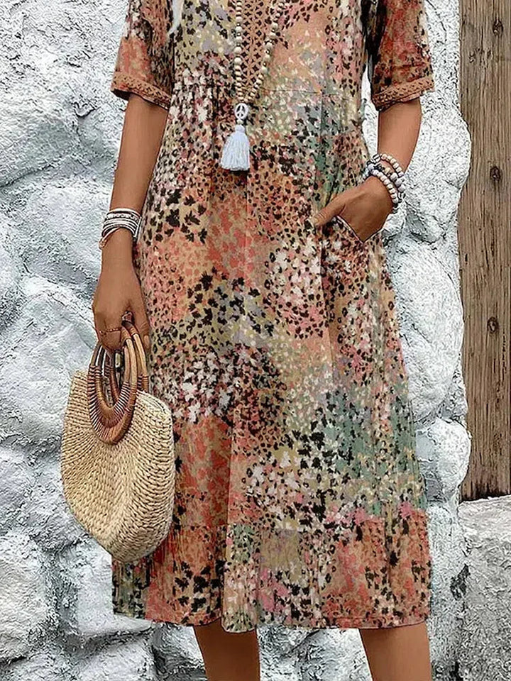 Maya | Vibrant Midi Dress