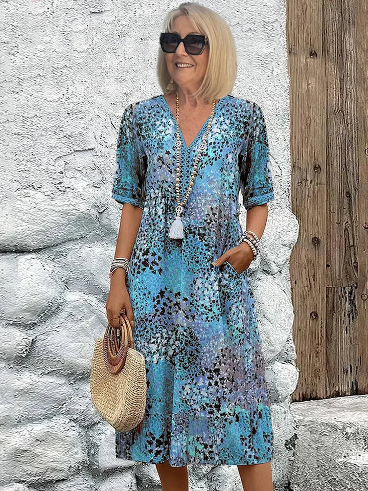 Maya | Vibrant Midi Dress