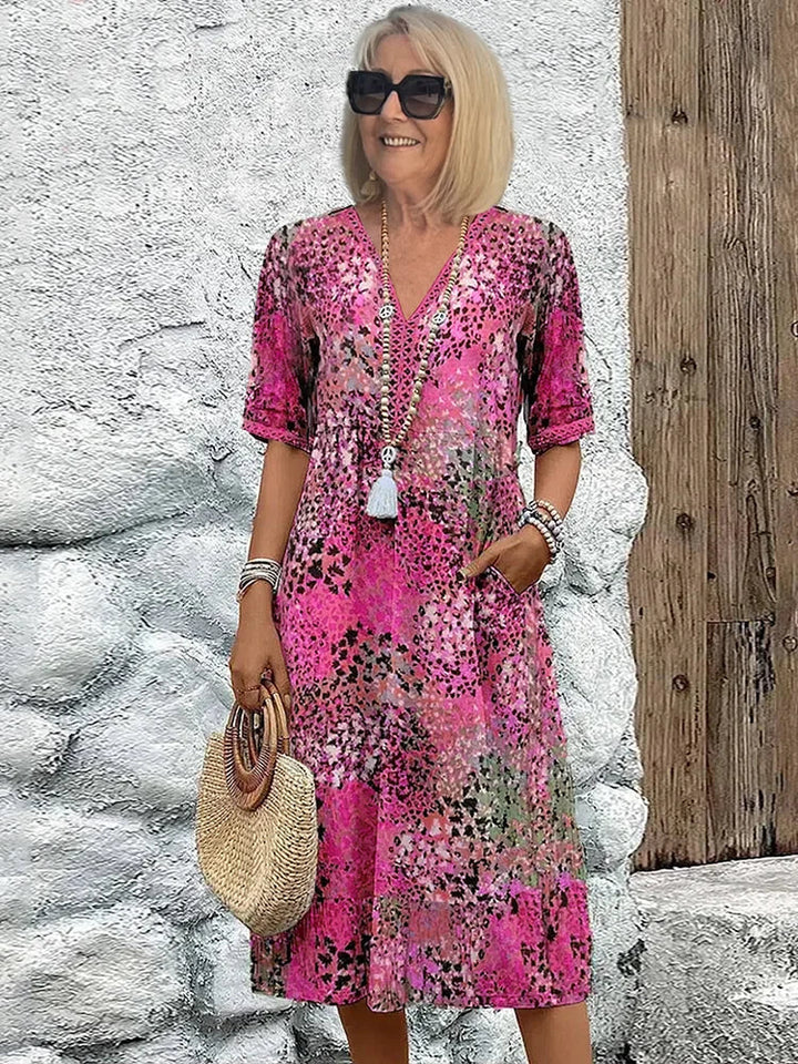 Maya | Vibrant Midi Dress