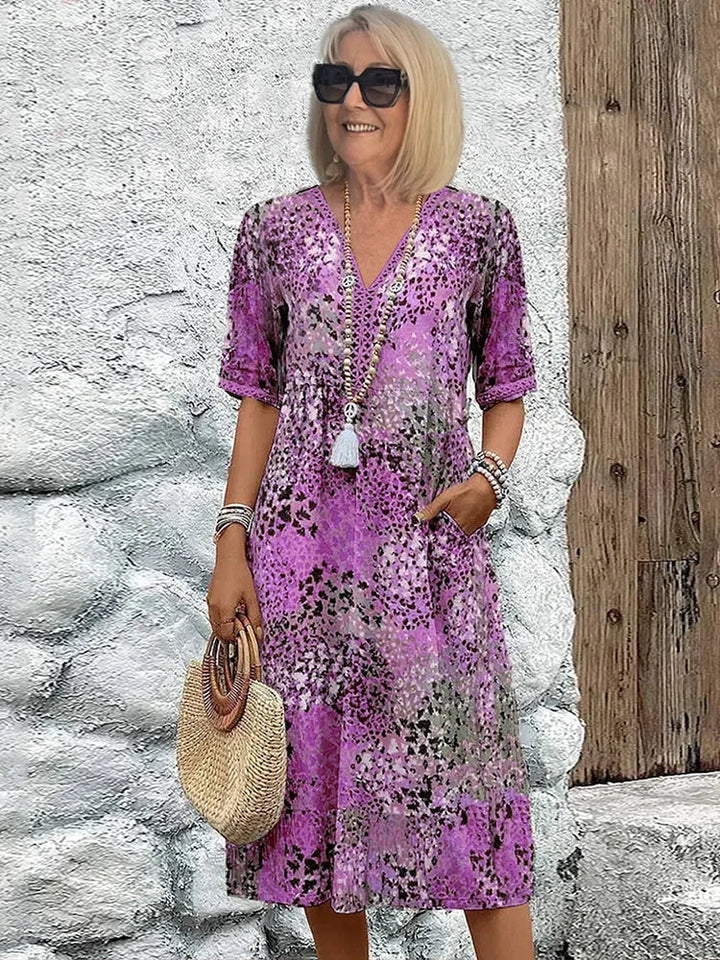 Maya | Vibrant Midi Dress