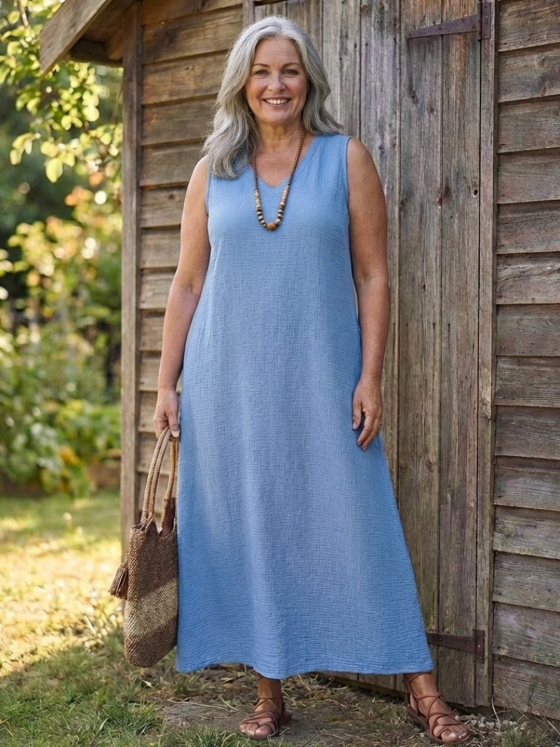 Lydia | Sleeveless V-Neck Maxi Dress