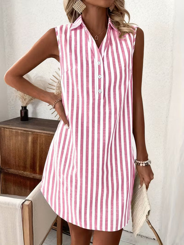 Frenzi | Striped Shirt Dress
