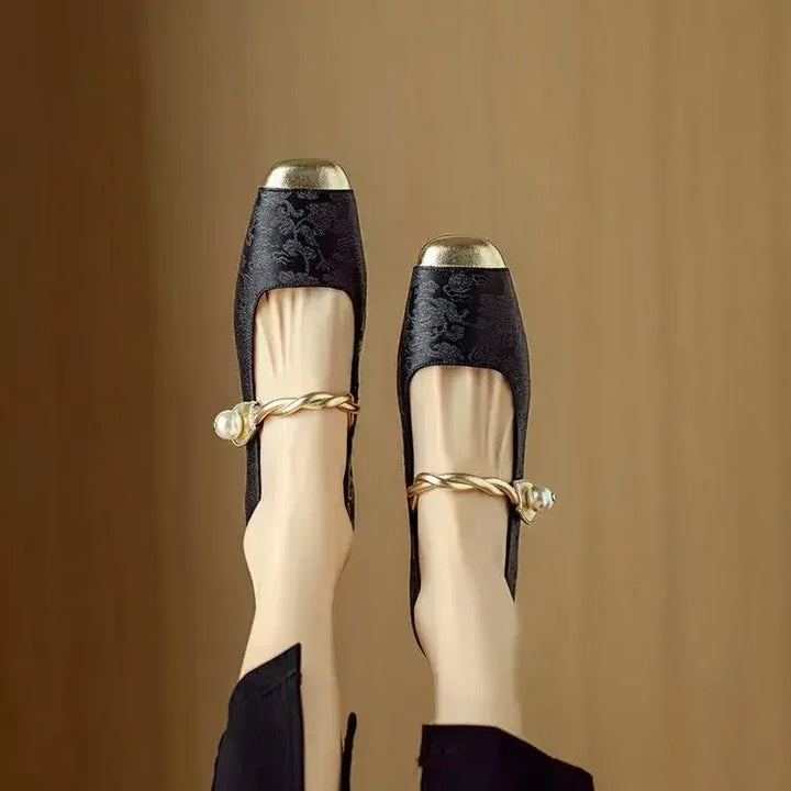 Pearl Strap Vintage Mary Jane Heels