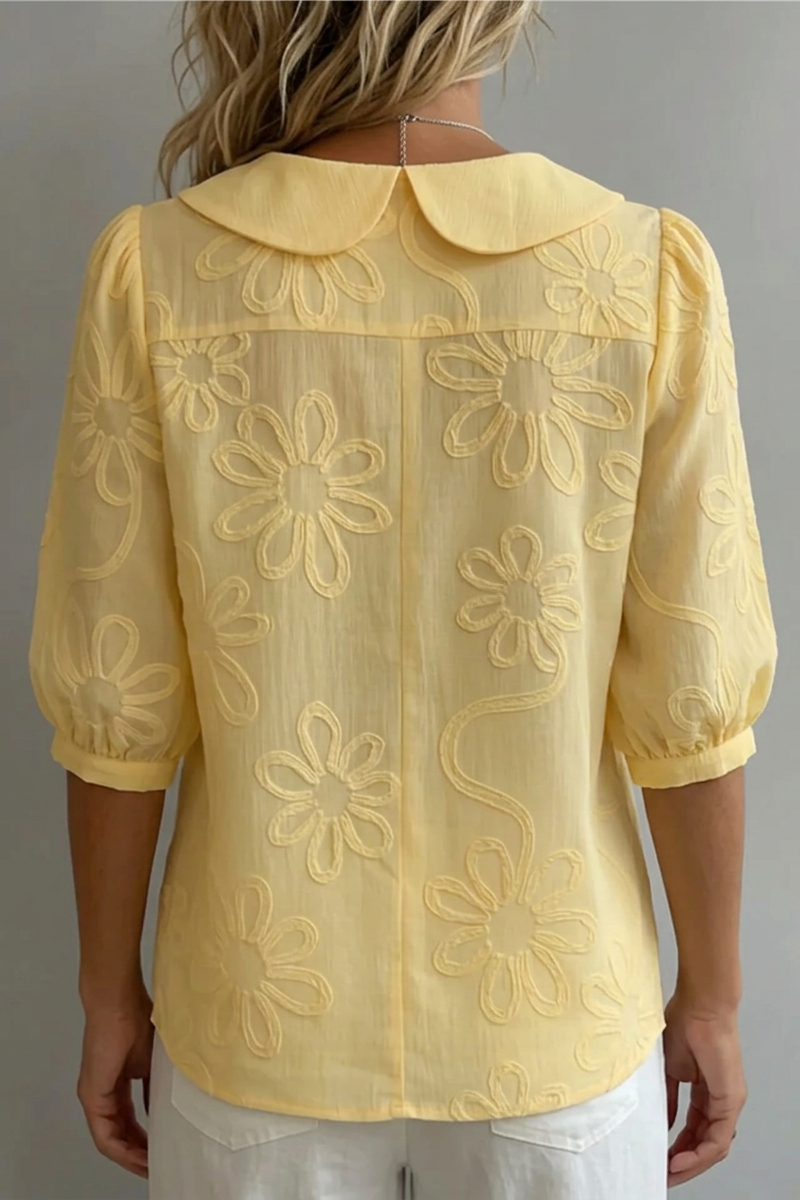 Fiora │ Elegant Floral Blouse