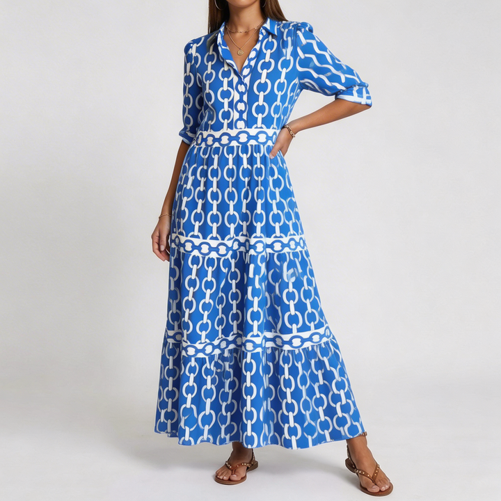 Hazel | Chain Link Midi Dress