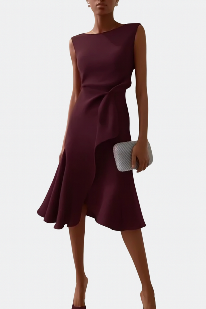 Nora | Draped Asymmetric Midi