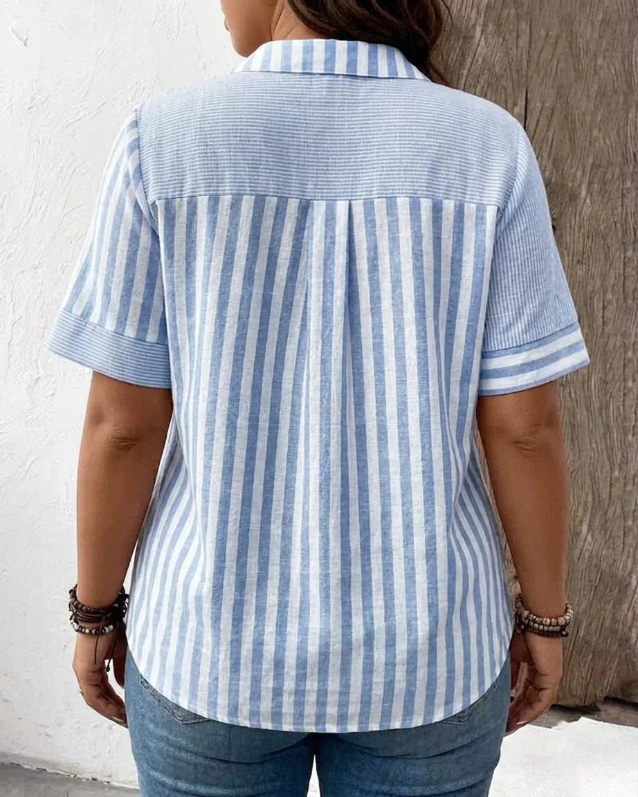 Frankie | Soft Striped Blouse
