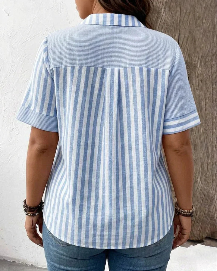 Frankie | Soft Striped Blouse