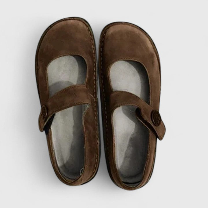 Mary Jane Supportive Real Leather Shoes