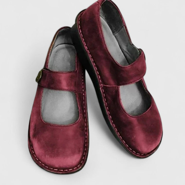 Mary Jane Supportive Real Leather Shoes