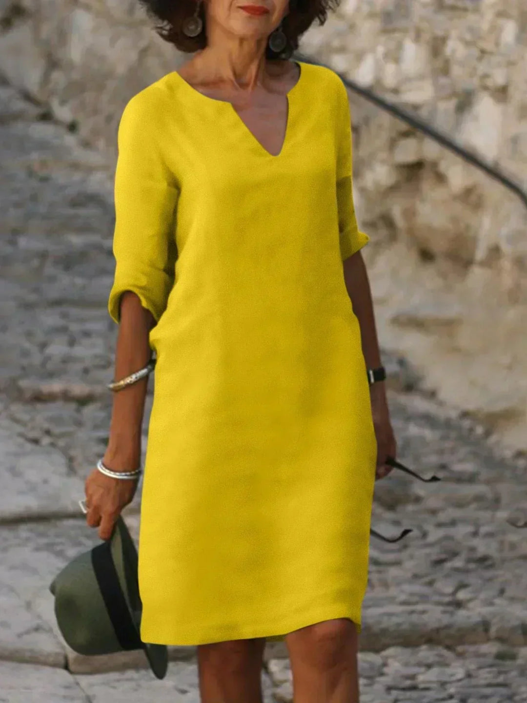 Kara | V-Neck Day Dress