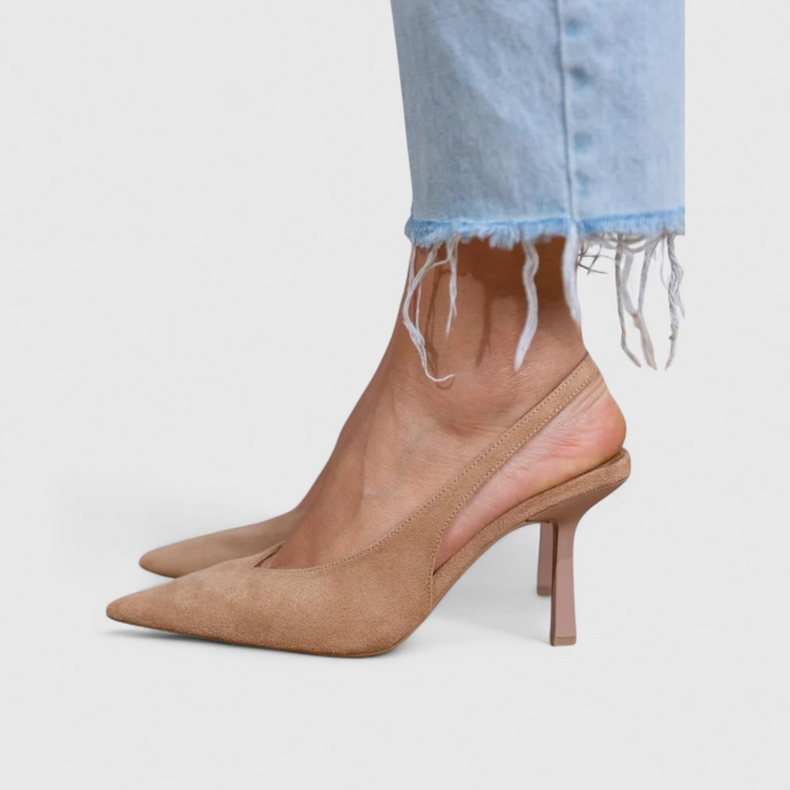 Feminine Supportive Real Leather Heels