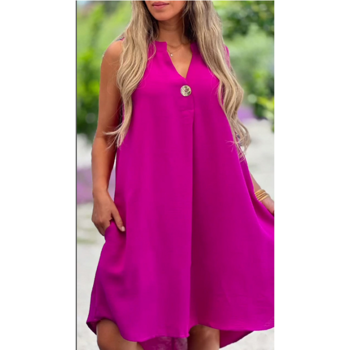 Elsie | Sleeveless V-Neck Dress