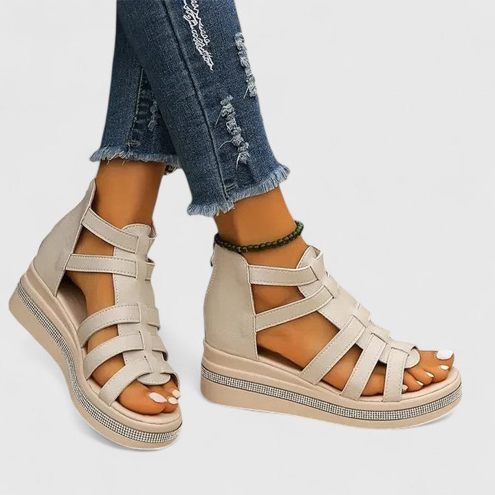 Mariah | Gladiator Platform Comfort Sandals